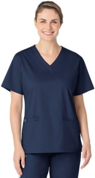 Wink WonderWORK Scrubs for Women, V-Neck Scrub Tops